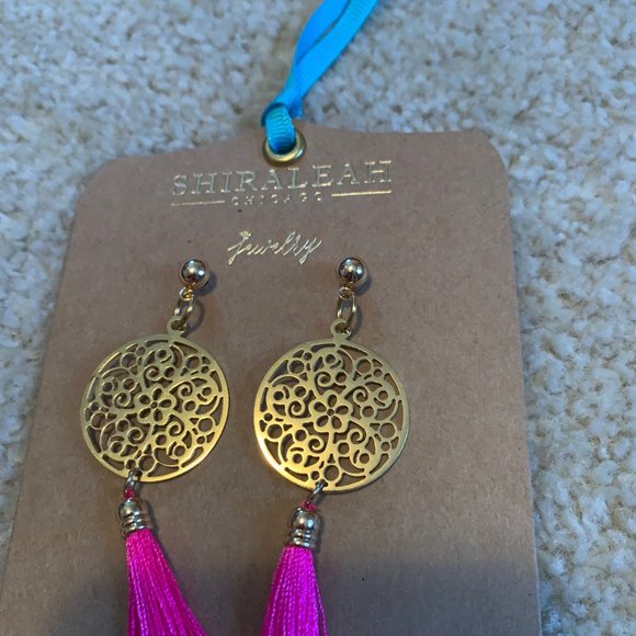 Shiraleah Chicago Pink Bali Necklace and Earrings Set NWT - Picture 10 of 16